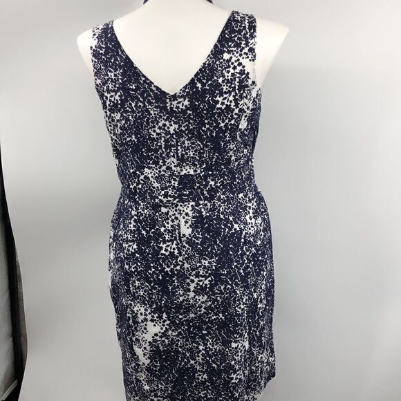 Blu Sage size 14 sleeveless blue white floral dress - Picture 6 of 6
